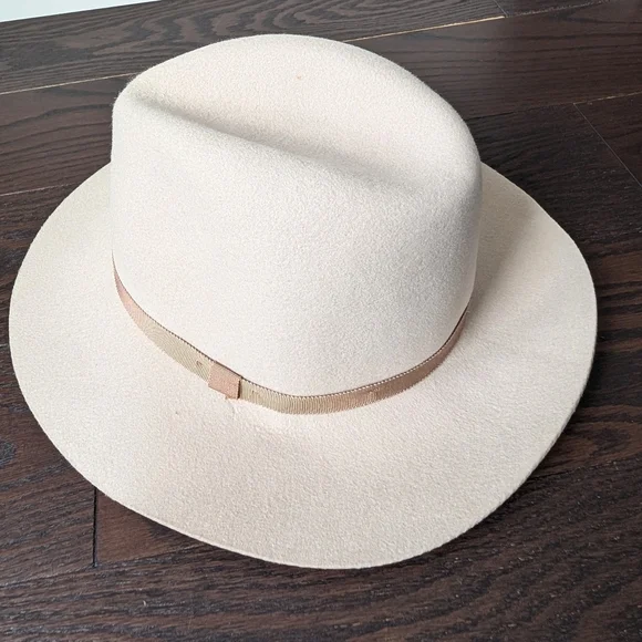 Aritzia Wool Alxiliary Beige Brimmed Hat - Picture 4 of 7